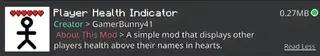 Player Health Indicator Textures
