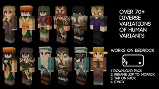 Human Player Villagers Textures