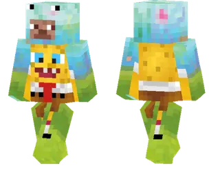 Steve with SpongeBob Skin