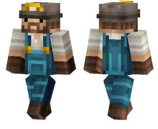 Realistic Miner Skin