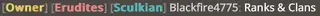 Ranks & Clans