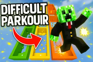Difficult Parkour Map for Minecraft
