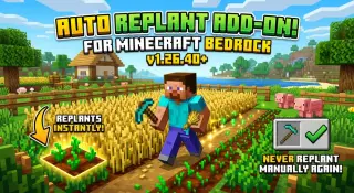 Lynx Simple AutoReplant Add-on for Minecraft