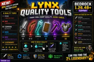 Lynx Quality Tools Add-on for Minecraft