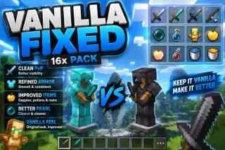 Vanilla Fixed Texture Pack for Minecraft