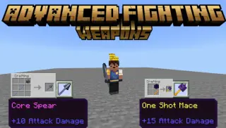 Advanced Fighting Weapons Add-on for Minecraft