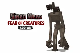 Siren Head: Fear of Creatures Add-on for Minecraft