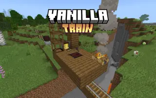 VanillaTrain Build and Walk on Your Own Trains Add-on for Minecraft