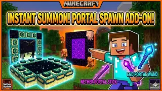 Instant Portals Add-on for Minecraft