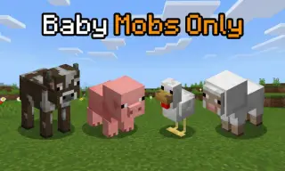 Baby Mobs Only Add-on for Minecraft