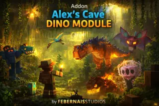 Alex's Cave Dino Add-on for Minecraft