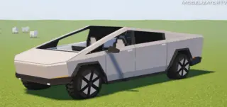 Car Tesla CyberTruck Add-on for Minecraft