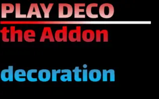 Play Deco Generation 1 Add-on for Minecraft