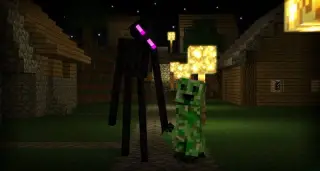 Human Enderman and Good Looking Creepers Addon for Minecraft