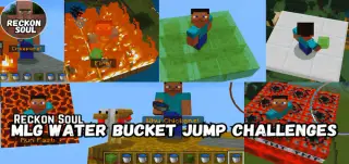 MLG Water Bucket Jump Challenges v5.1 Addon for Minecraft
