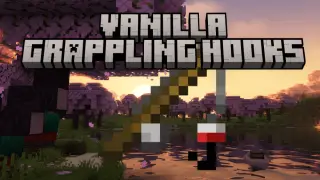Vanilla Grappling Hooks Addon for Minecraft