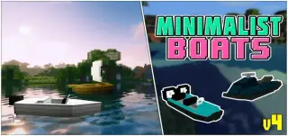 Minimalist Boats Addon for Minecraft