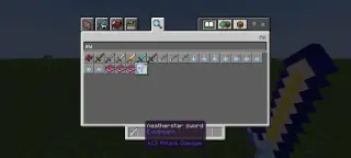Netherstar sword addon for Minecraft