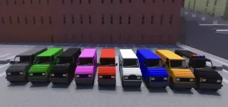 Swagcasters Panel Van Vehicle Pack addon for Minecraft