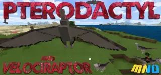 Pterodactyl and Velociraptor addon for Minecraft