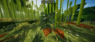 Vanilla Floral Bamboo Texture Pack for Minecraft