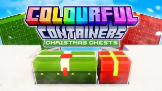 Colourful Containers BE Christmas Chests Texture Pack for Minecraft