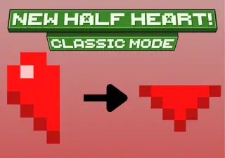 Half Heart (From Below) Texture Pack for Minecraft