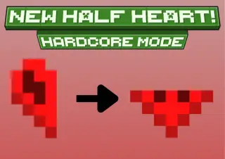 Half Heart from Below Texture Pack for Minecraft