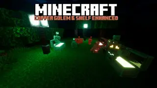 Copper Golem and Shelf Enhanced Texture Pack for Minecraft
