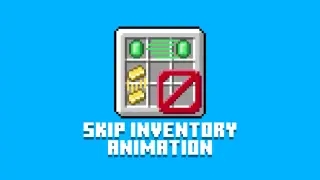Skip Inventory Animation Texture Pack for Minecraft