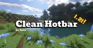 Clean Hotbar Texture Pack for Minecraft