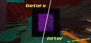 Clear Nether Portals Texture Pack for Minecraft
