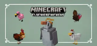 Cluckier Chickens Texture Pack for Minecraft