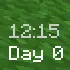 Clock and day indicator