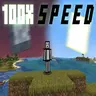 Minecraft but it's 100x speed