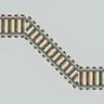 Diagonal Perfect Rails 3D PBR