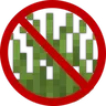 no grass