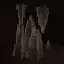 Blocky 3D Pointed Dripstone