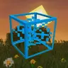 blue cobweb outline