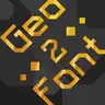 Geometric Font Edge