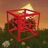 Red cobweb outline