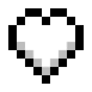 White Hearts (Monochrome)