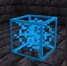 Blue cobweb with outline