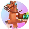 Whimsical Vanilla Horses