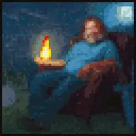Portrait of Jack Black as Steve Painting