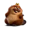 pixeled king george totem