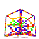 Rainbow cobweb outline