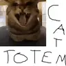 screaming cat totem