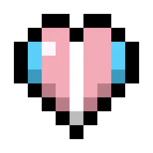 Transgender Pride Flag Hearts (5-Color Vertical Alt)