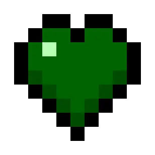 Dark Green Hearts (Monochrome)